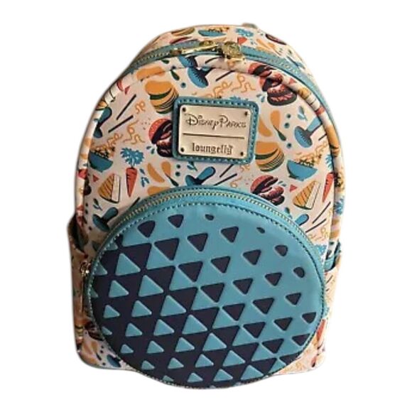 Loungefly Handbags - Disney Epcot Food And Wine Festival Loungefly Mini Backpack Spaceship Earth NEW